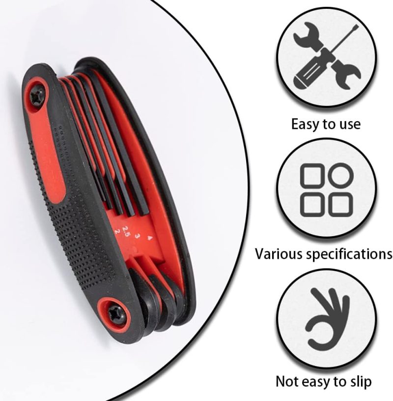 Bow Wrench Multifunctional Archery Wrench Foldable Allen Key for Toilet Bowl Sink Bathroom Allen - Image 2