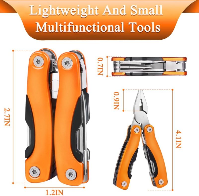 Outdoor Portable Mini Multi Multitool plier, Gift for Men - Ideal Gift for Dad、Brother or Boyfriend – Hiking, Bike Outdoor Tools、Camping,、Survival Multitool.